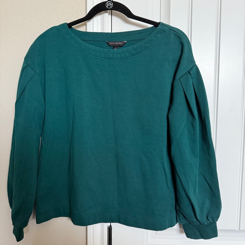 Banana Republic Dark Green Sweatshirt Size S